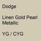 Preview: Dodge, Linen Gold Pearl Metallic, YG / CYG.